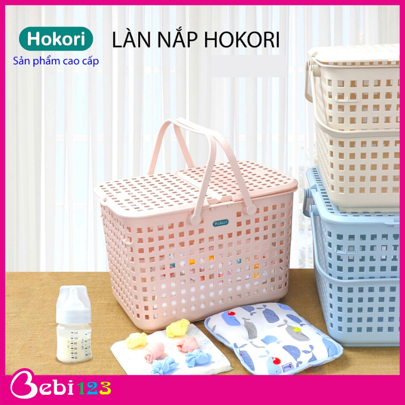 Giỏ làn đi sanh Hokori cao cấp cho mẹ - Size 46x30x31cm