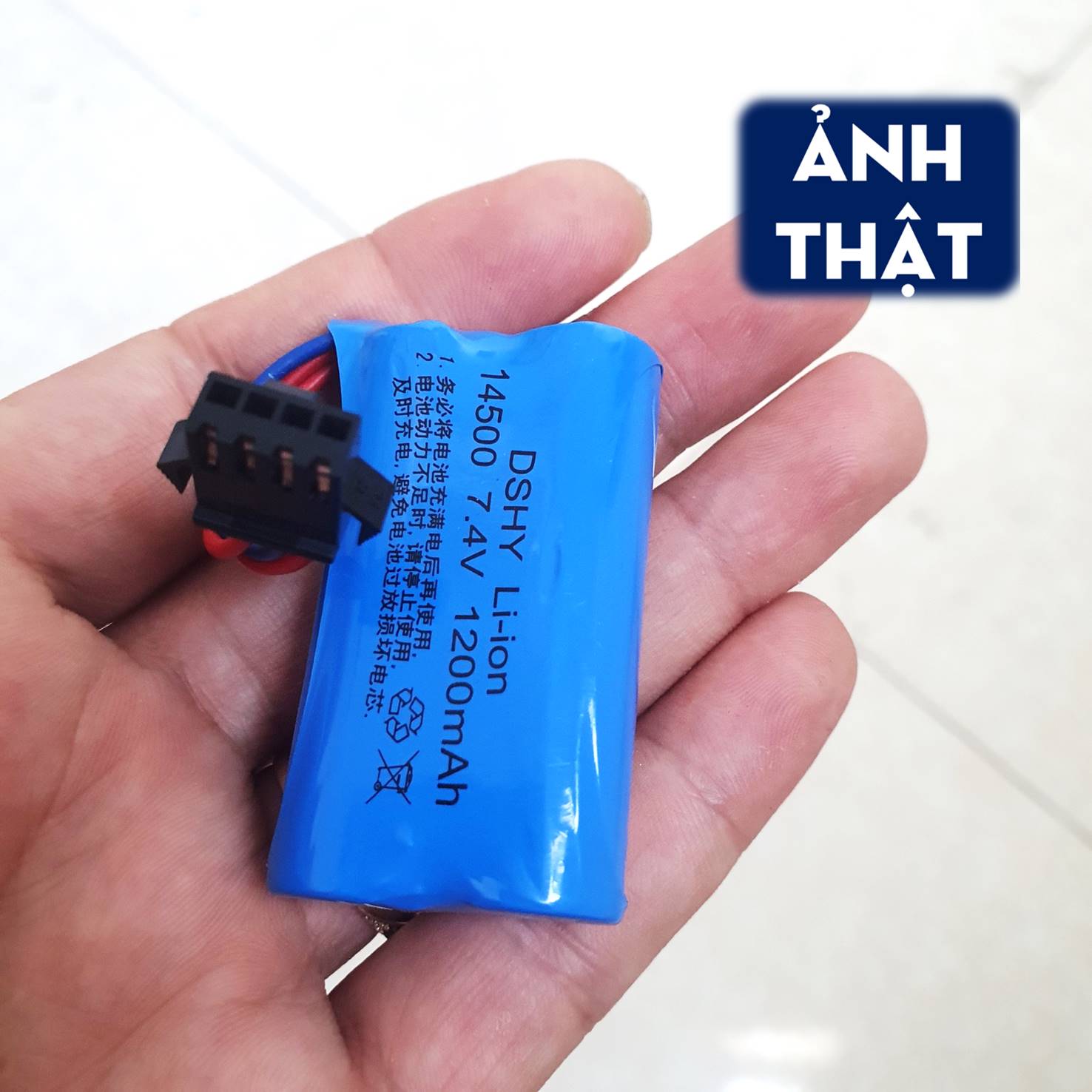 Pin Sạc Lithium 7.4V Cổng SM-4P 14500