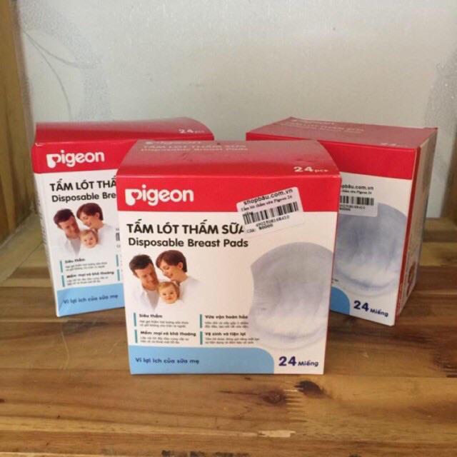 [Hoàn tiền 6%] Miếng lót thấm sữa Pigeon, hộp 24 miếng