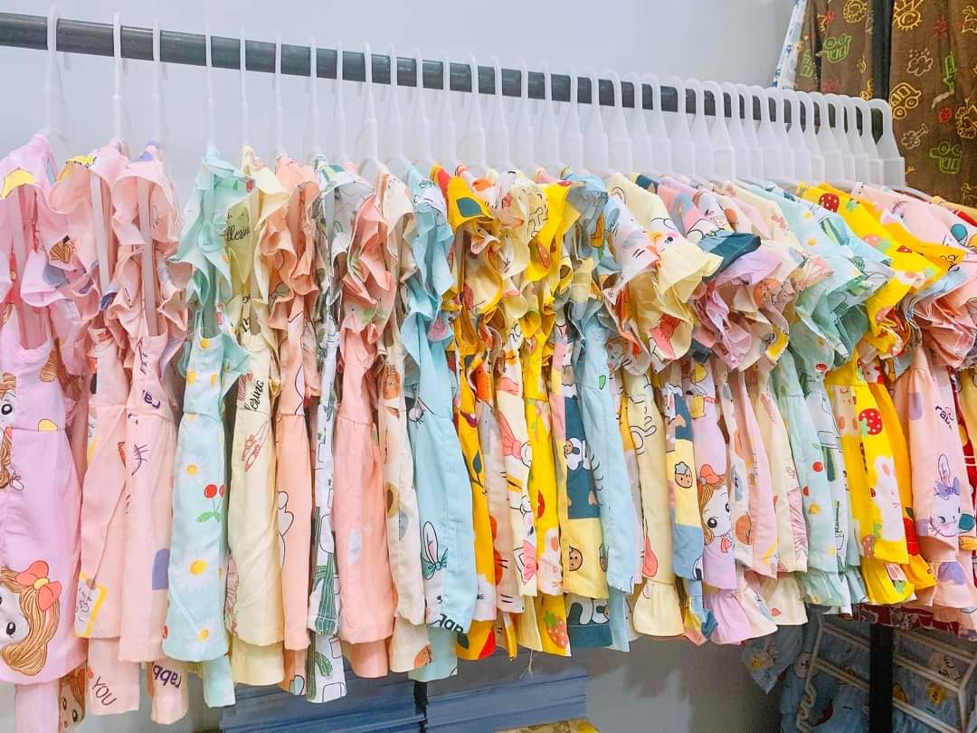 [HCM]Bộ (1 bộ) Quần áo Tole lanh bé gái | Mẫu đùi Cánh Tiên |Size 1-2xl  cho bé 3-43kgkg| Chất vải tole lanh 2 da loại 1 mềm mịn mát cho bé gái| Hàng Việt Nam | Đồ bộ bé gái |quần áo trẻ em| Đồ tôn trẻ em |