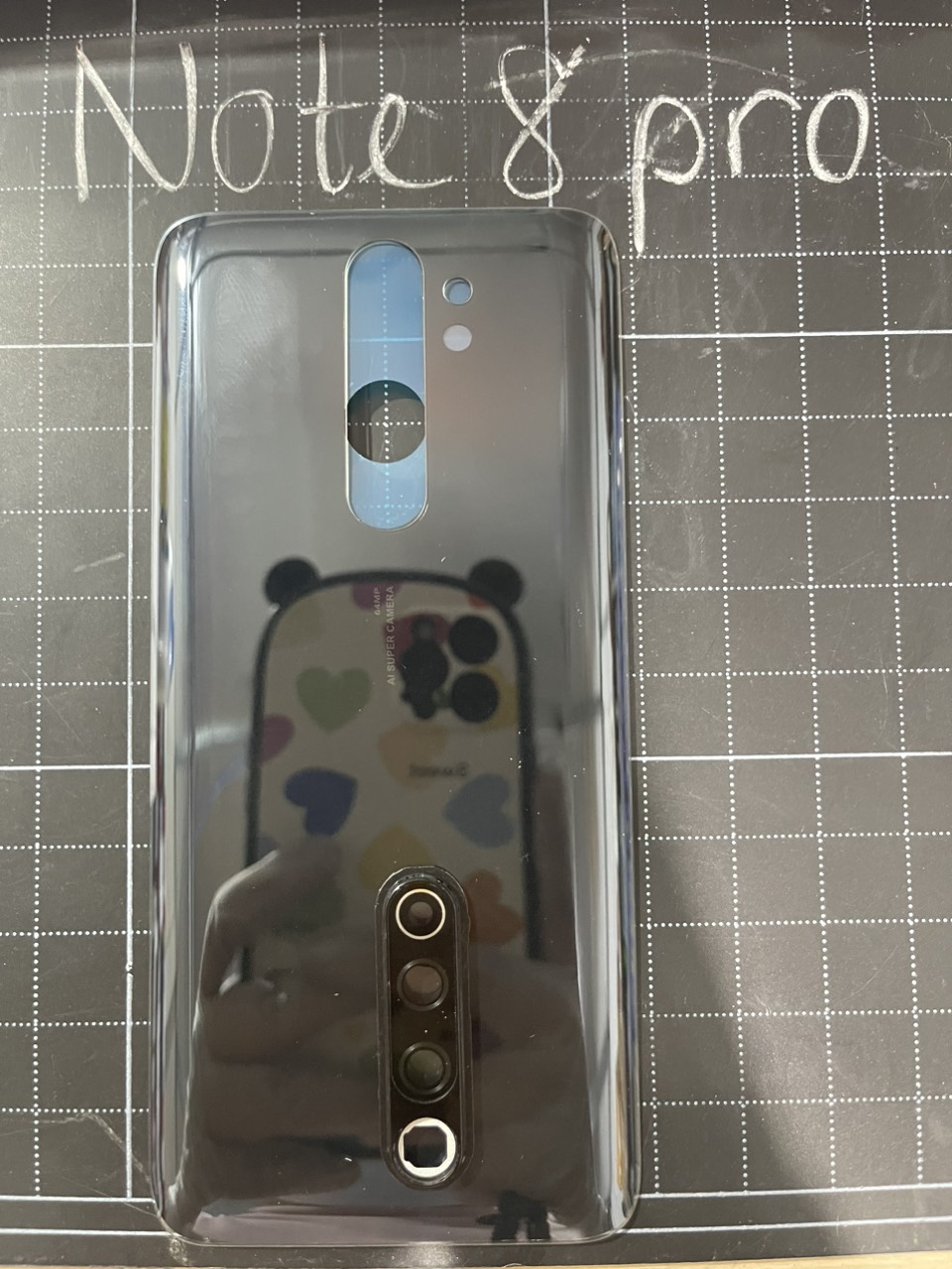 Nắp lưng thay thế Redmi Note 8 pro kèm kính camera