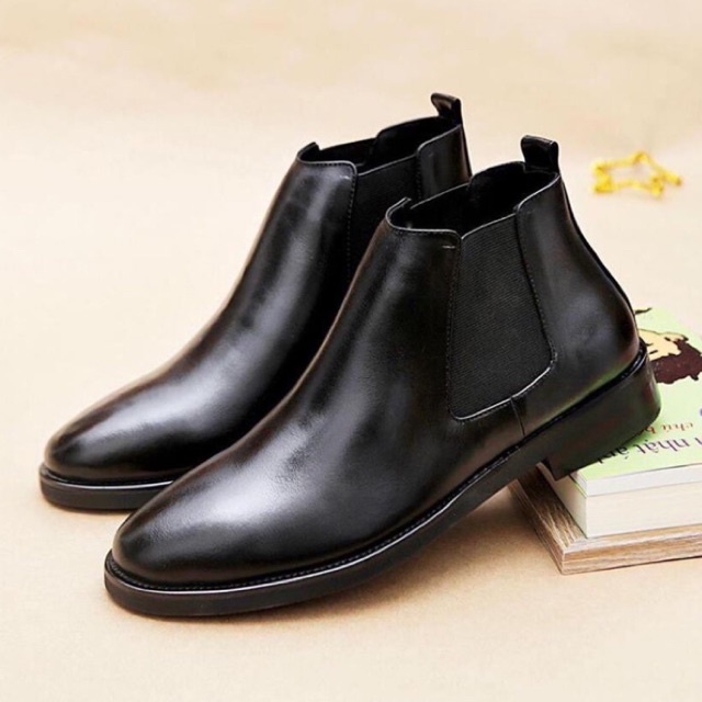 Giày bốt nam Chelsea Boots Classic đế khâu( đặt lùi 1 size)