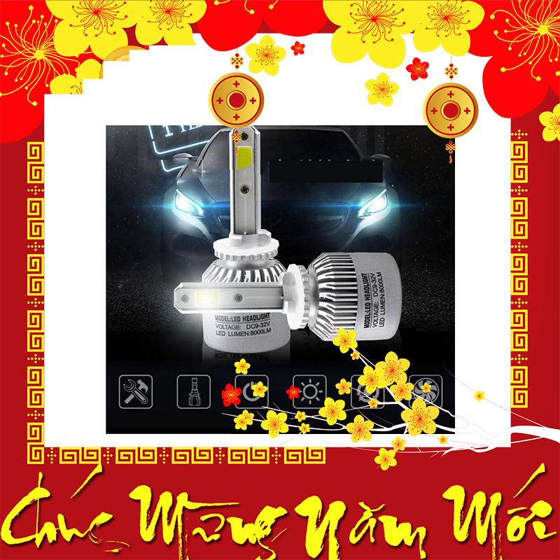 Bộ 2 đèn led headlight S2 chân H4 36W độ sáng 8000LM - nhiệt độ màu 6500K chuẩn chống nước IP65 chip COB nhôm kèm quạt tản nhiệt 1000001048