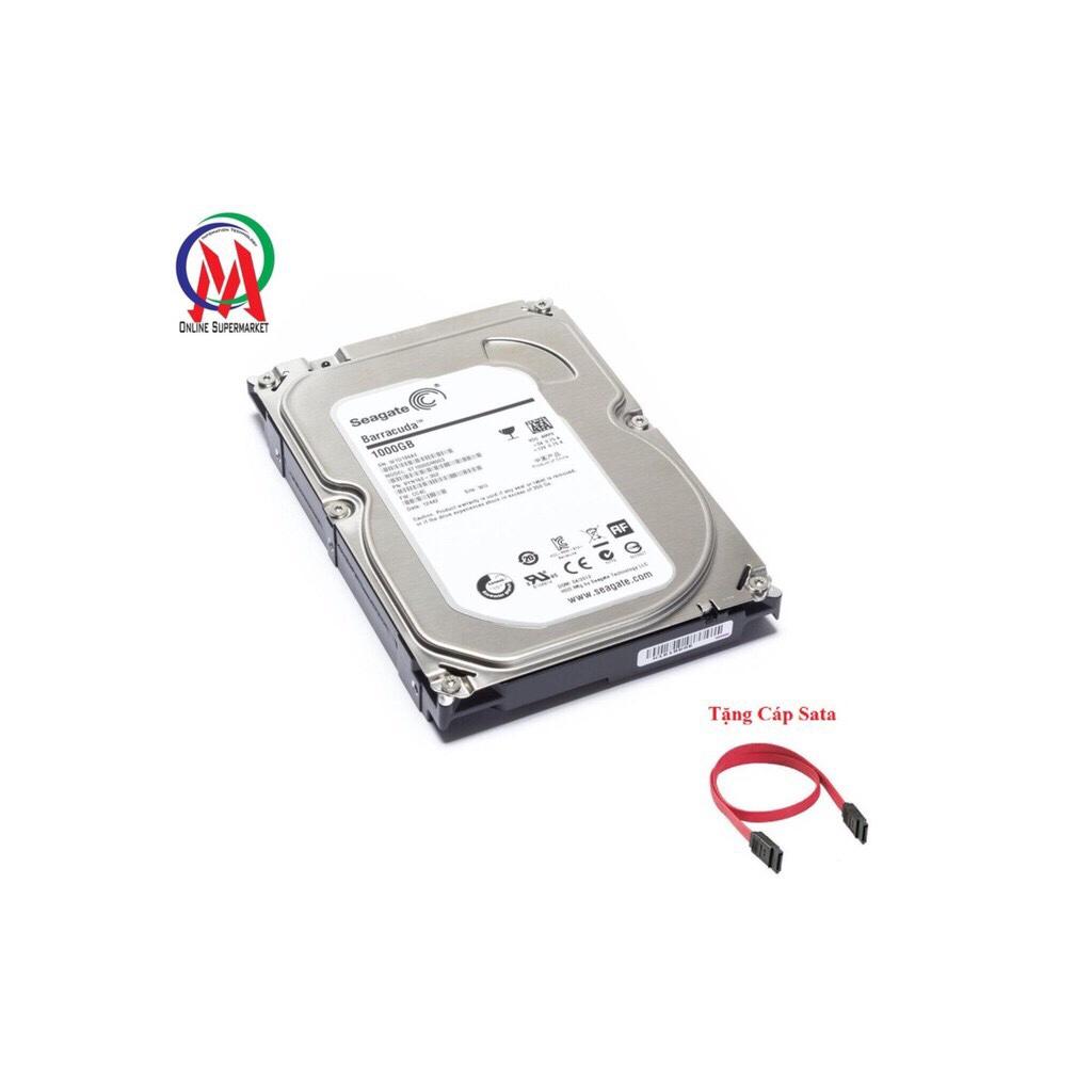 [HCM][Giá rẻ hủy diệt] Ổ cứng PC 1TB SEAGATE mỏng bảo hành 24 tháng + Tặng Cáp SATA