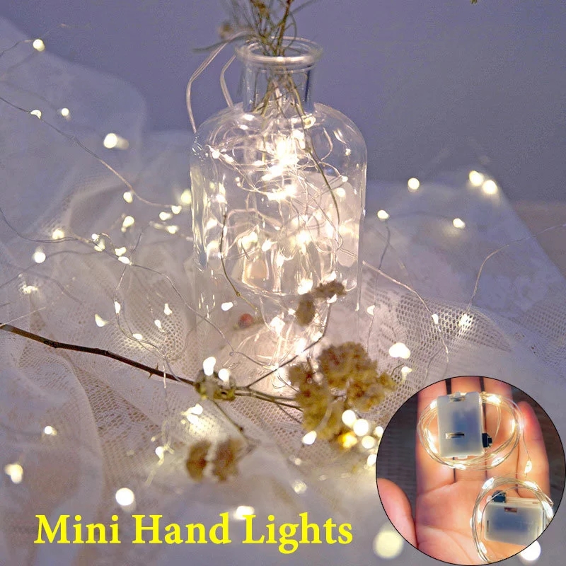 Combo 10 Đèn LED đom đóm dài 1m/2m/3m kèm theo pin