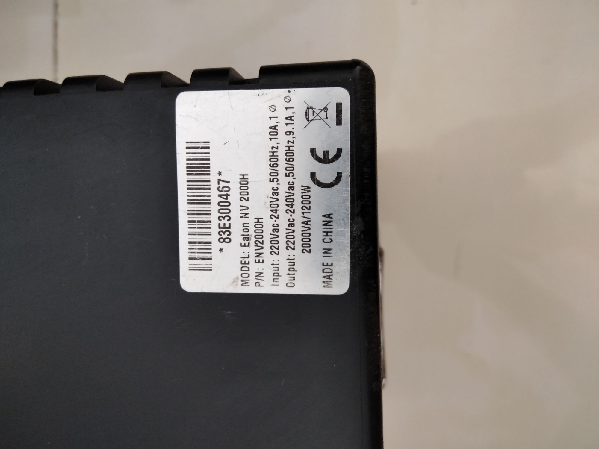 BỘ LƯU ĐIỆN (UPS) KHÔNG NGẮT EATON NV 2000H (2000VA-1200W)