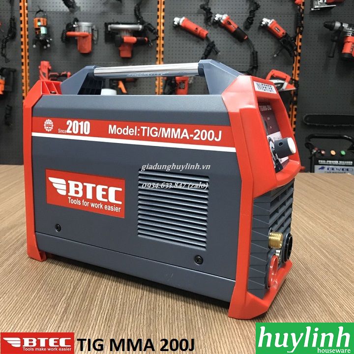 [HCM][Trả góp 0%] Máy hàn điện tử Btec TIG MMA 200J