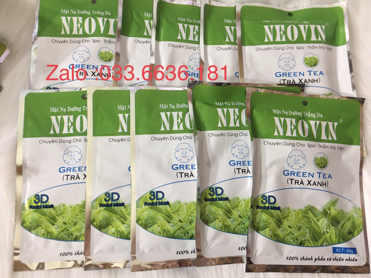 [chuẩn hàng cty] combo 10 miếng mặt nạ NEOVIN ( 7 KỲ QUAN)  giá chỉ 40k