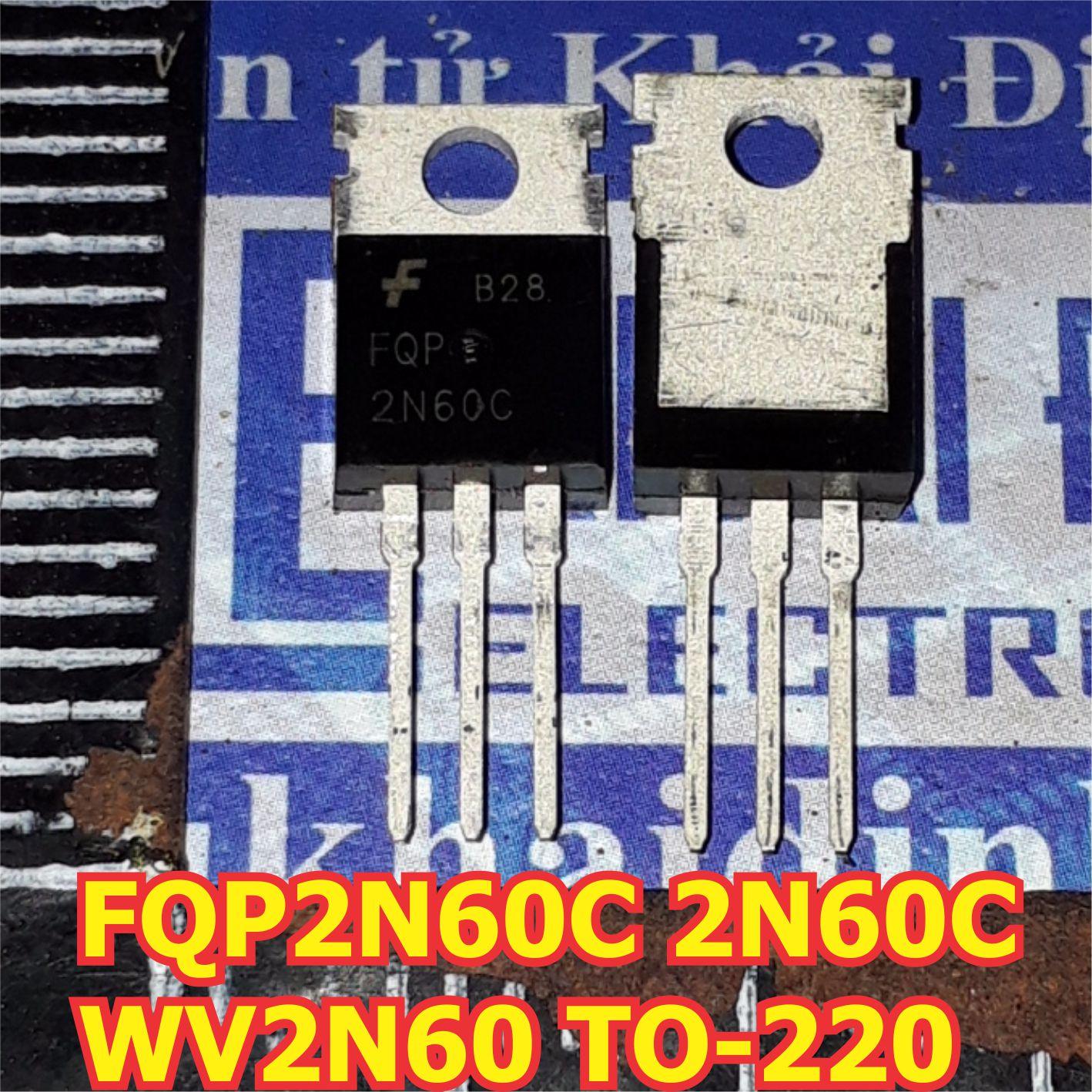 10 con fqp2n60c 2n60c wv2n60 mosfet n-ch 2a/600v to-220 kde1239