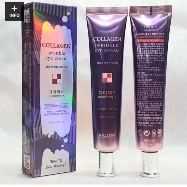 Kem dưỡng mắt Collagen Wrinkle Eye Cream Melasma-x Beaute