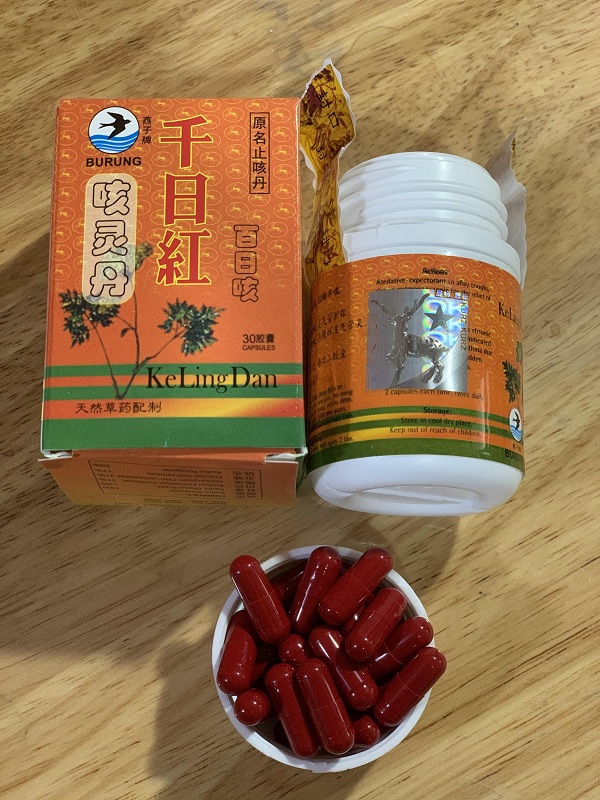 Thiên nhật hồng 30 viên - keling dan – hỗ trợ ho , đau họng