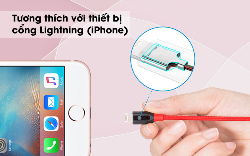 Cáp Lightning MFI 0.9 m Anker PowerLine+ A8121 Đỏ ( Likenew )