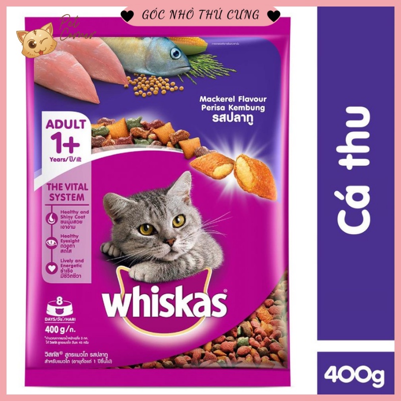 [400gr] Thức ăn hạt Whiskas cho mèo trưởng thành