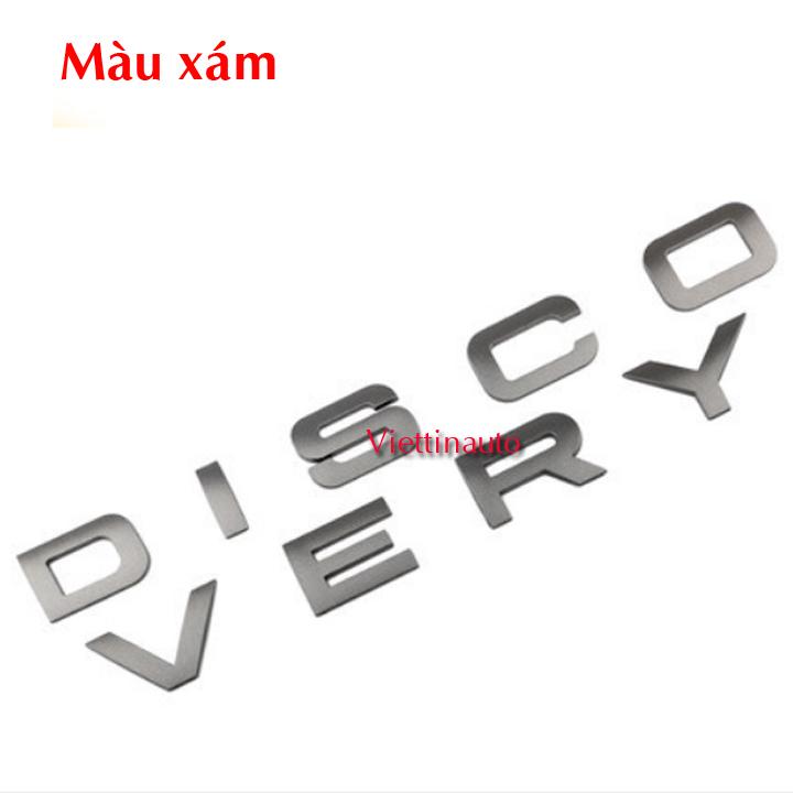 Chữ DISCOVERY 3D nổi dán trang trí xe Ô tô
