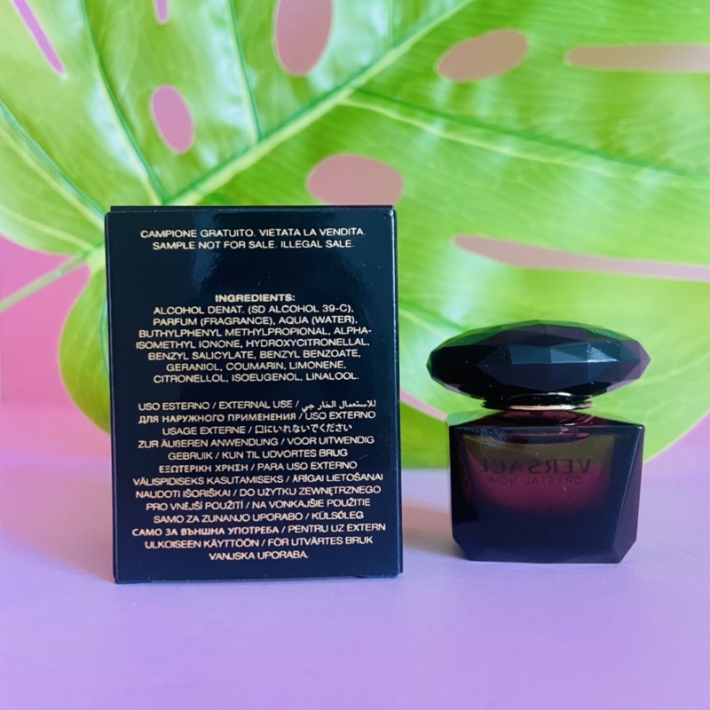 Nước hoa mini nữ chính hãng versace crystal noir 5ml edt- sang trọng quyến rủ
