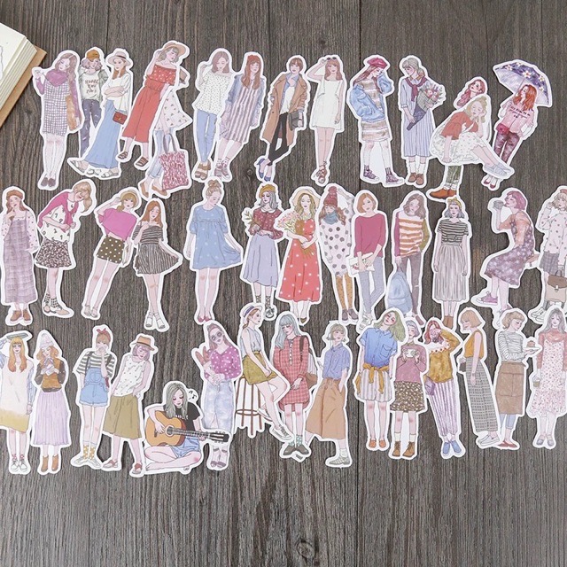 Stickers Tách Từ Các Set Lớn dùng để trang trí vintage