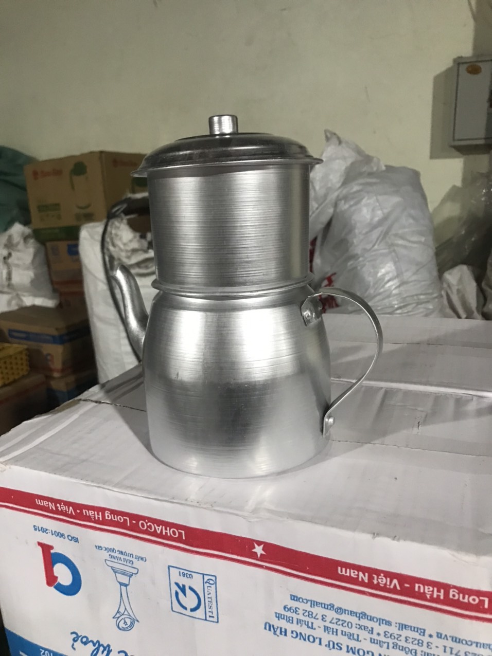 Phin pha cà phê nhôm loại to hàng dày dặn