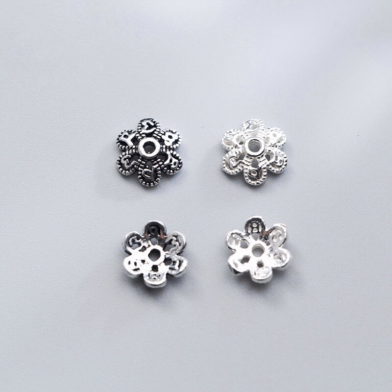 [S925] Charm bạc ốp cánh hoa - MH250