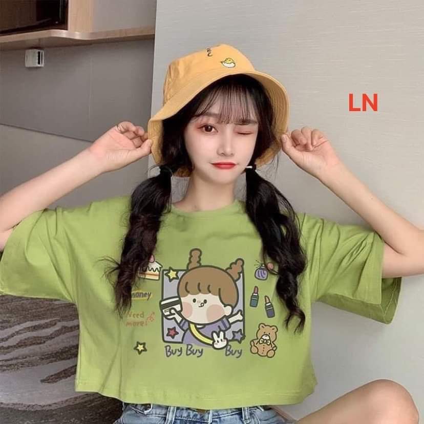 Áo croptop cô gái buy ln0221