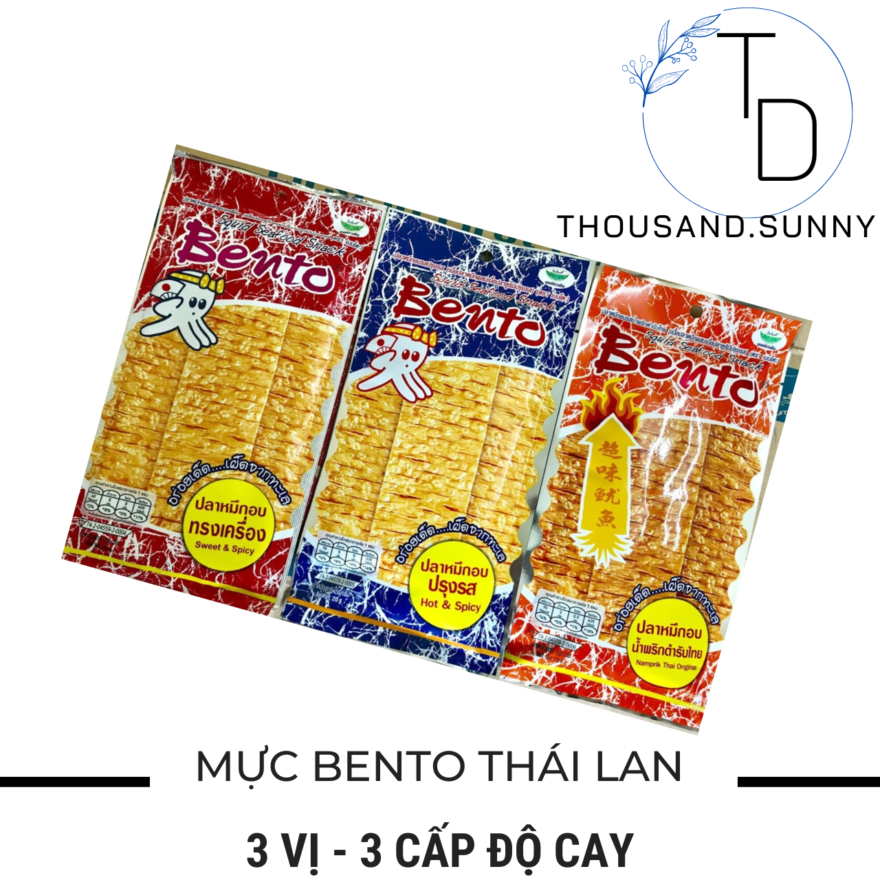 MỰC BENTO THÁI LAN (DÂY 13 GÓI)