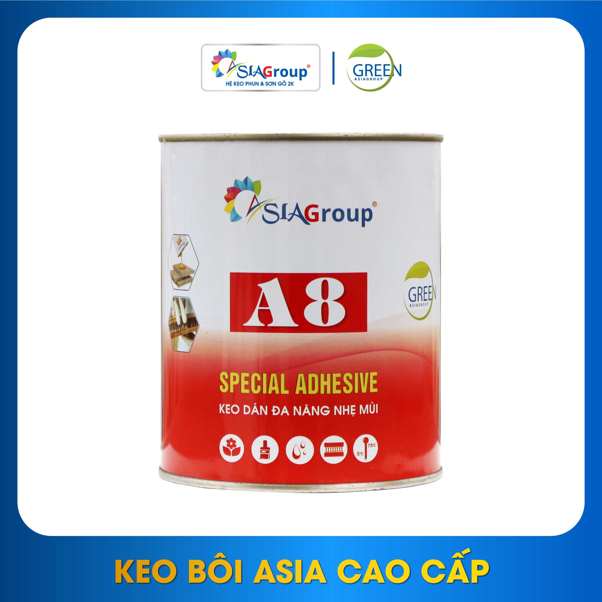 Keo bôi đa năng ASIA A8 - Lon 650ml