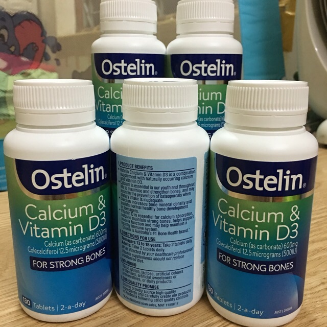 Vitamin D & Calcium Ostelin Của Úc, 130 viên