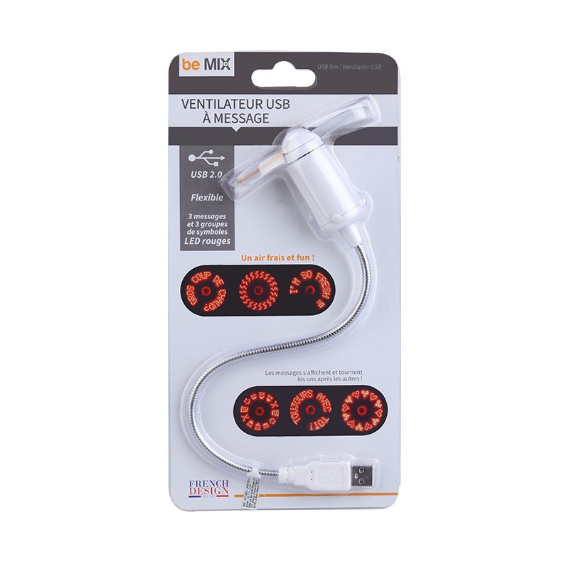 Quạt USB Hình Đồng Hồ hiệu ứng đèn led siêu độc đáo