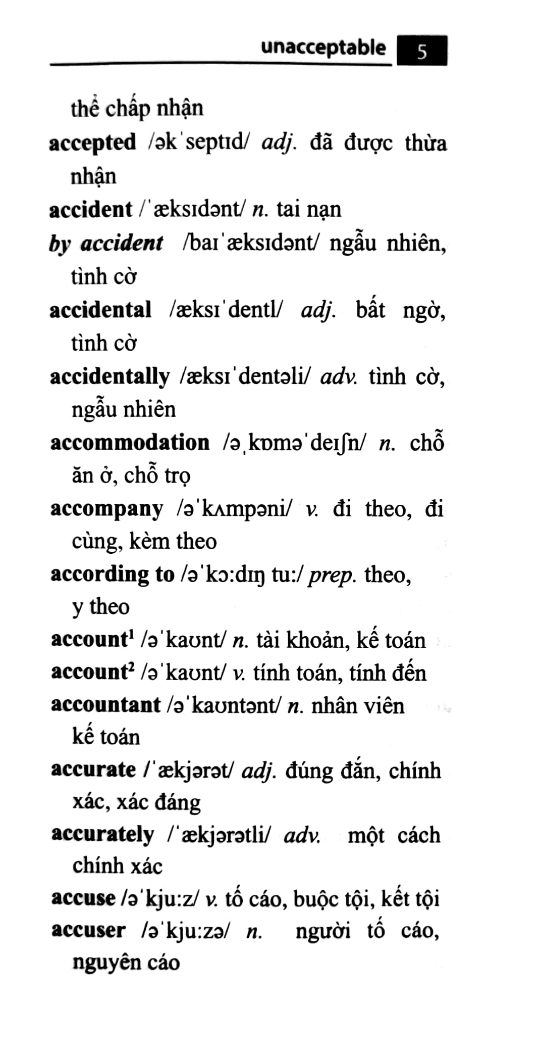 5500 Từ Vựng Tiếng Anh Thông Dụng Nhất (ko màu)