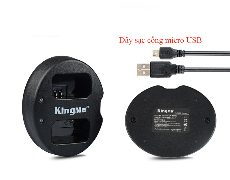 [HCM]Sạc đôi KM-FW50 cho pin NP-FW50 máy ảnh