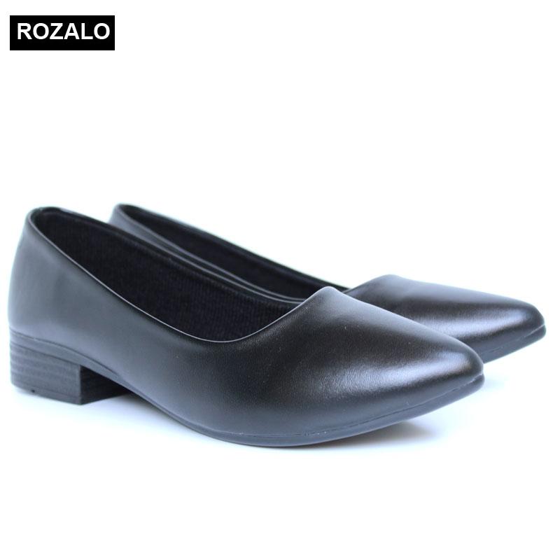 Giày búp bê nữ da mờ Rozalo R5603