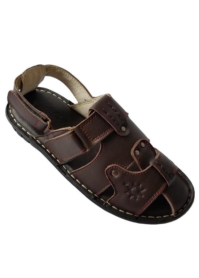 Giày Sandal Nam Bít Đầu  BIGGBEN Da Bò Thật Cao Cấp SDB45