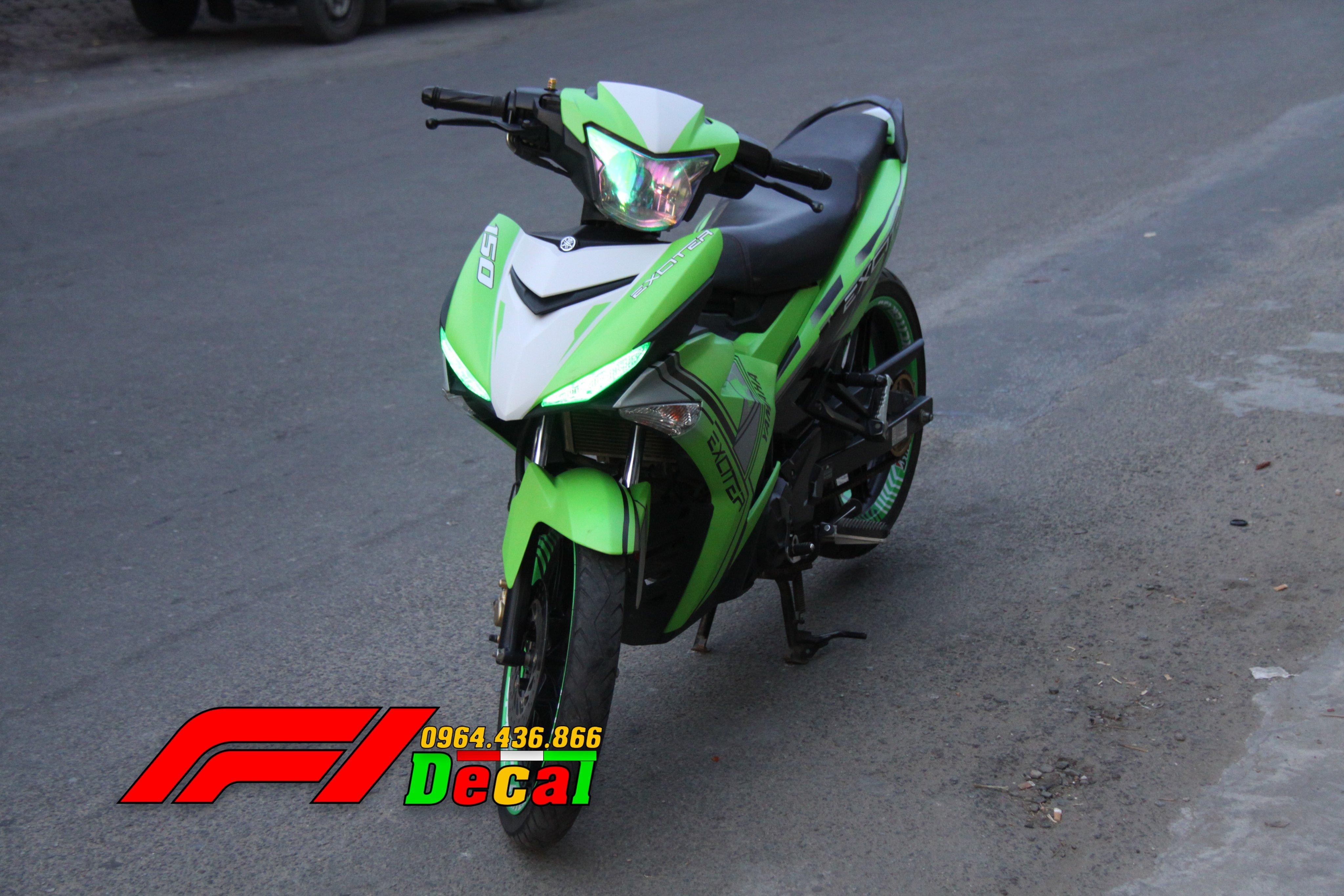 Tem trùm exciter 150 xanh nõn chuối