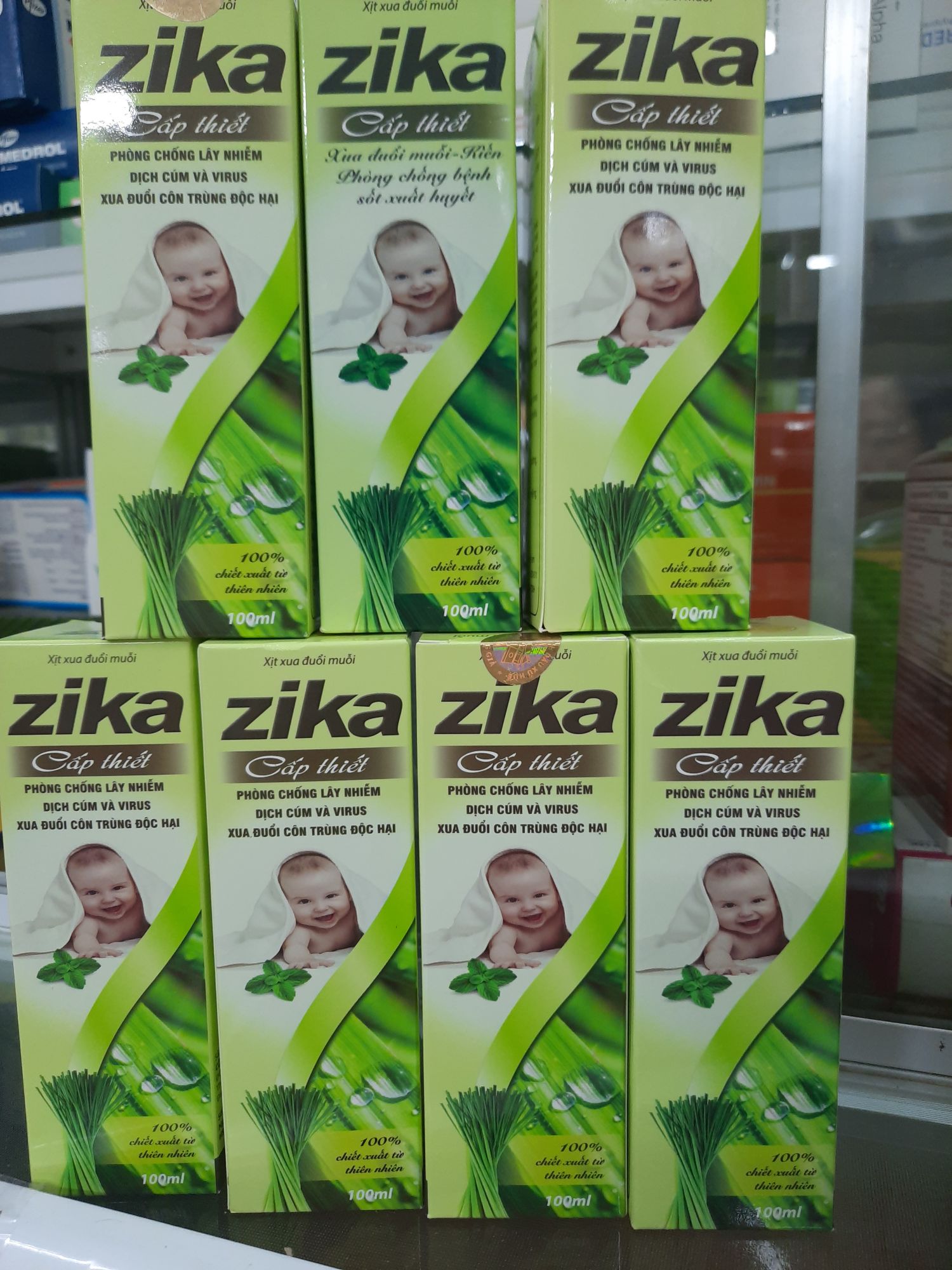 Xịt đuổi muỗi ,côn trùng zika
