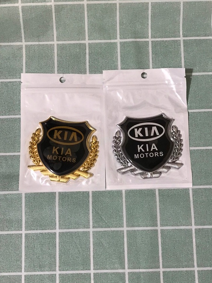 Tem Logo Bông Lúa Màu Vàng Hãng Xe KIA Cao Cấp