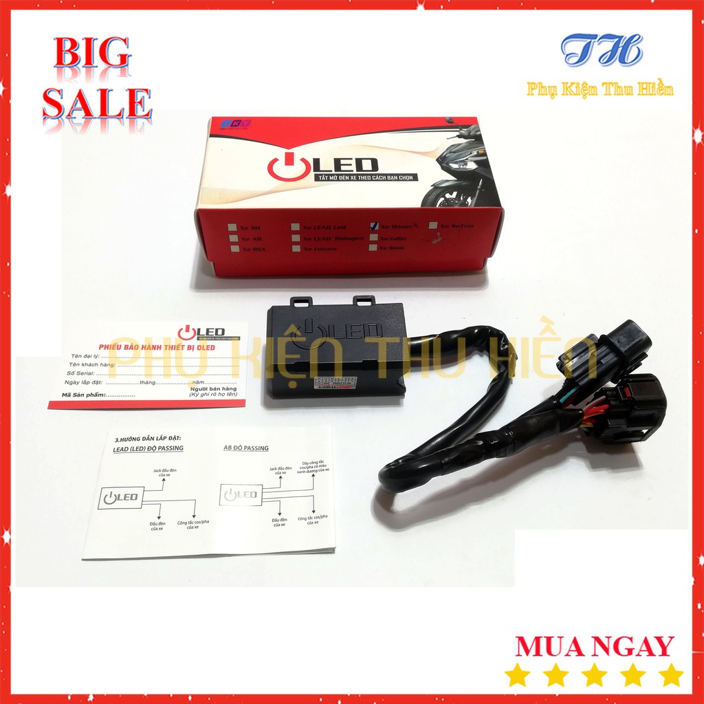 [HCM]Bộ Mạch Tắt/Mở Đèn Pha Winner X Tích Hợp Công Tắc Cos/Pha