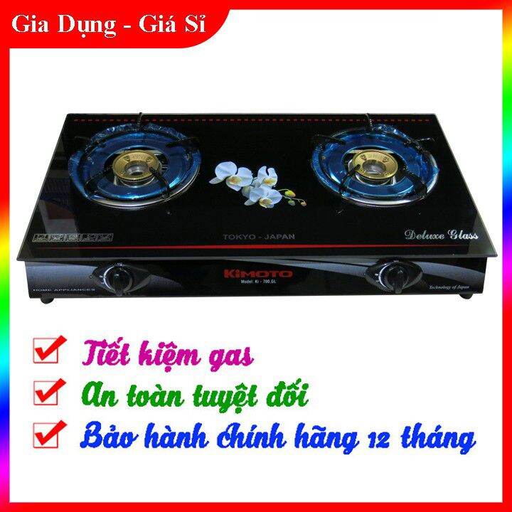 [HCM]Bếp Gas Đôi -KI - 700 GL -Bếp gas đôi- Bếp kimoto(BLUEGAS)