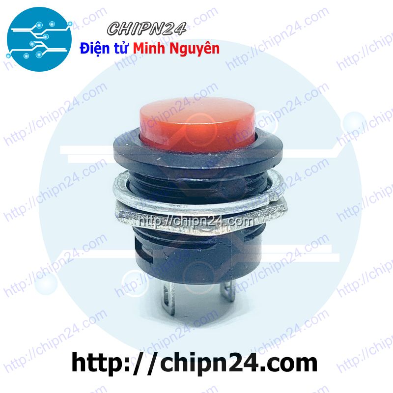 [2 cái] (G15) Nút Nhấn Nhả R13-507 Đỏ (Nút Nhấn Nhả Phi 16MM Đỏ)