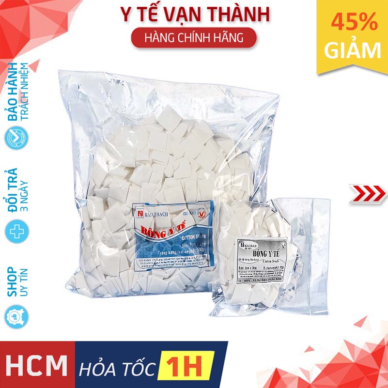 Bông Cắt Gòn Vuông Bảo Thạch -VT0215  Y Tế Vạn Thành