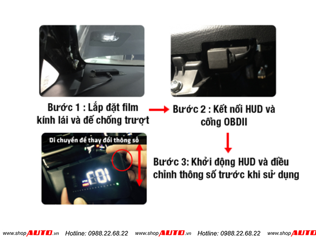 Thiết bị hiên thị tốc độ HUD V200