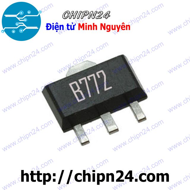 [10 con] (KX) Transistor Dán B772 SOT-89 PNP Nhỏ PNP 1.5A 40V (SMD Dán) (2SB772 772)