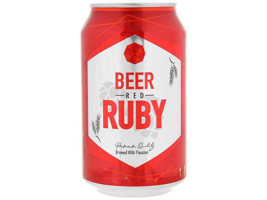 Bia red RUBY lon 330ml