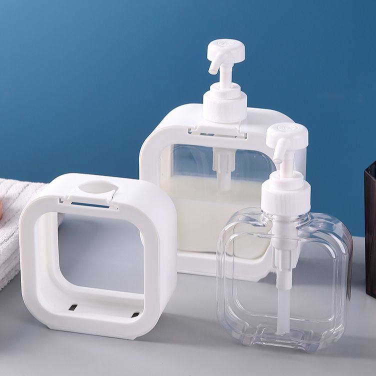 Chai Chiết Dầu Gội Sữa Tắm Trong Suốt, Hộp Đựng Nước Rửa Tay, Nước Rửa Bát Đa Năng 500ml Dạng Nhấn