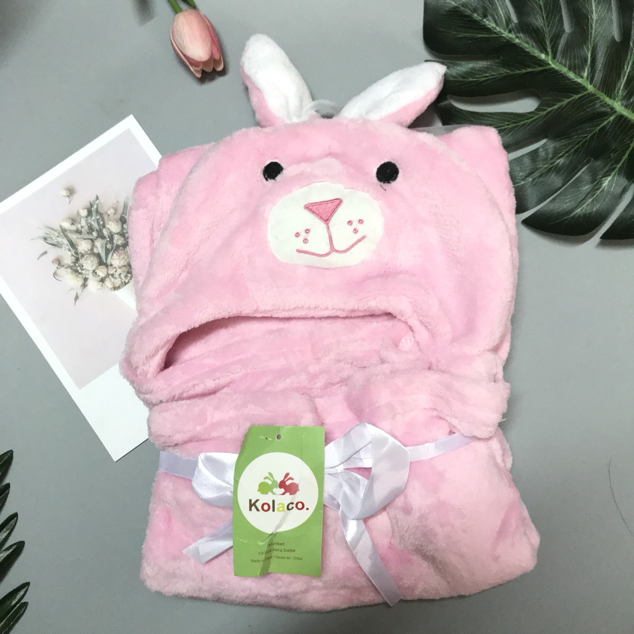 Chăn ủ có mũ hình thú cho bé siêu yêu
