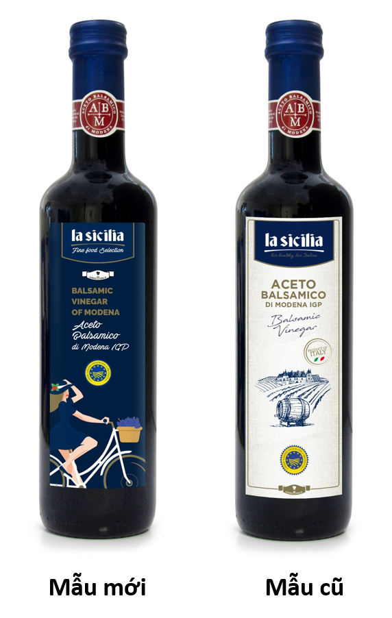 Giấm Balsamic Modena (Balsamic Vinegar of Modena) La Sicilia (Ý) - 500ml [Date 2028]