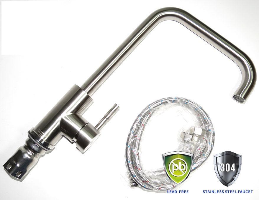 [HCM]Vòi rửa chén bát nóng lạnh cắm chậu inox 304 - CN302S