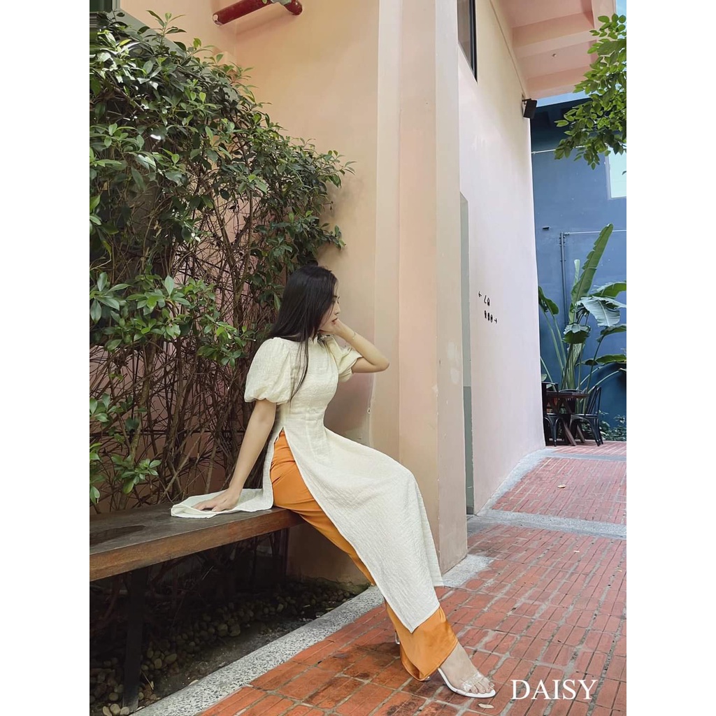 Rập giấy áo dài tay phồng mã AD18
