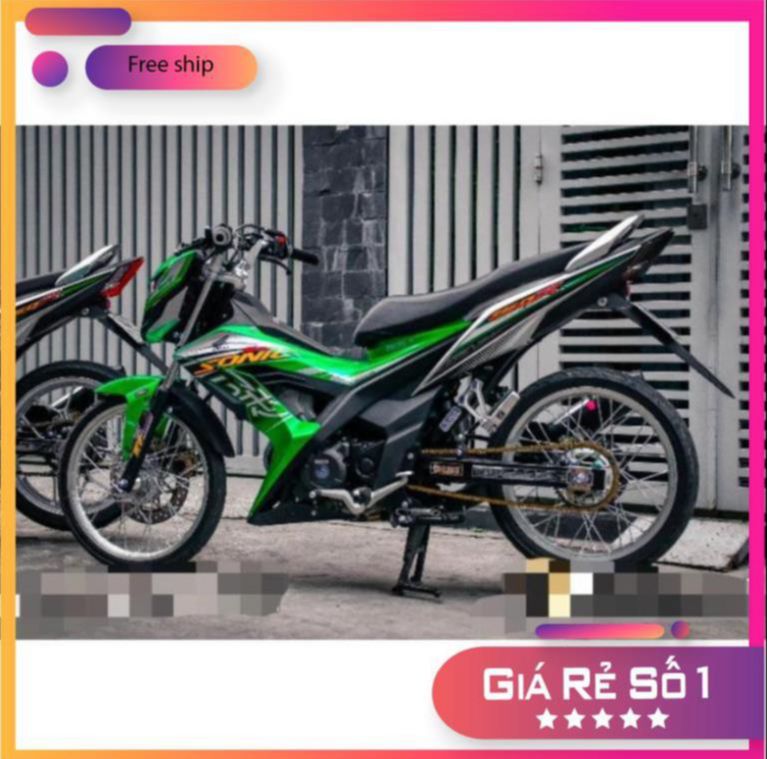 Tem rời xe SONIC 150 XANH