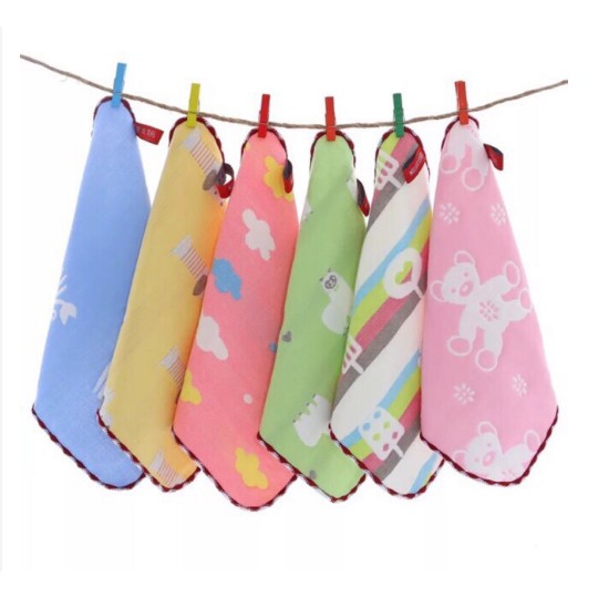 [ Xả Hàng ] Set 5 khăn sữa rửa mặt cho bé siêu mềm mịn Lee Lee kid