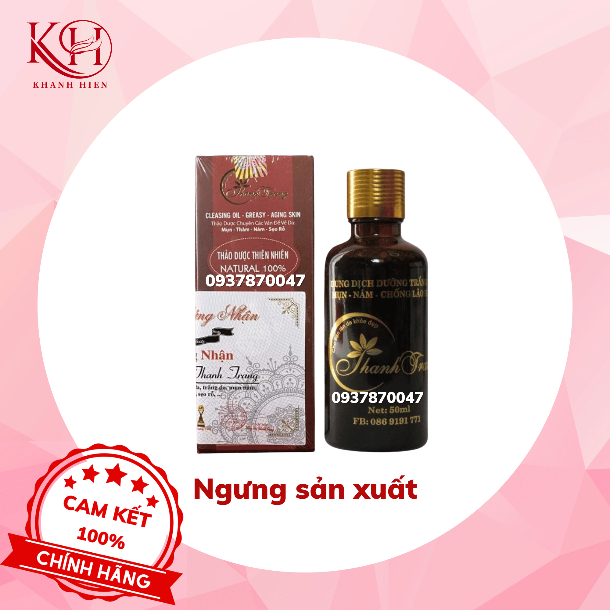 [HCM]Linh Chi Vi Mụn Tái Tạo Da Cấp Tốc Thanh Trang