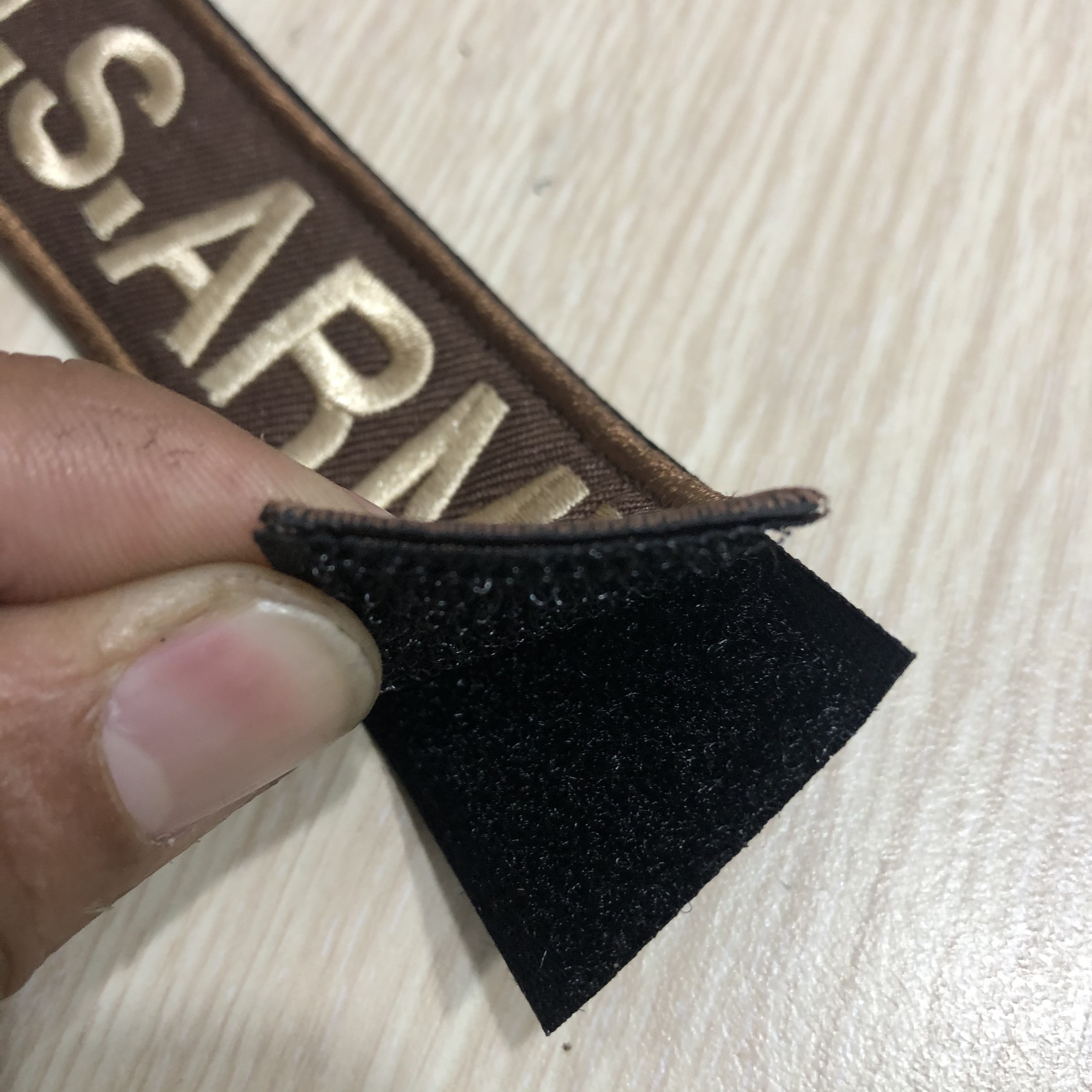 1 tấm Patch dán vải Velcro thêu 3D U.S.ARMY dán nón balo